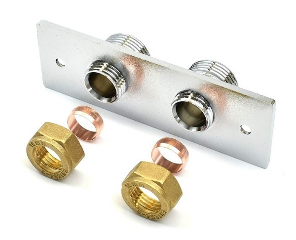 Douche Fixing Wall Plate Kit